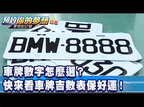 吉祥數字車牌|車牌數字怎麼選，快來看車牌數字吉凶對照表